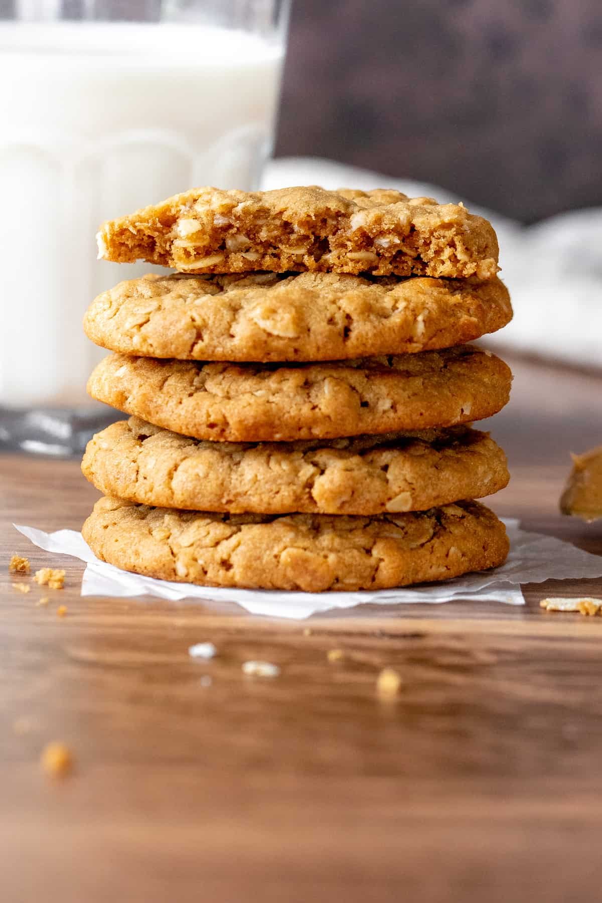 Peanut butter oatmeal cookies